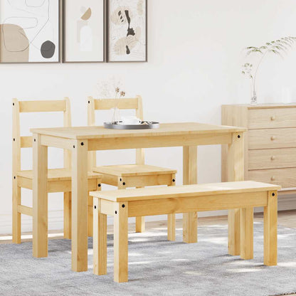 Jídelní Set 5 Kusů "Panama" Borovicový Masiv Přírodní