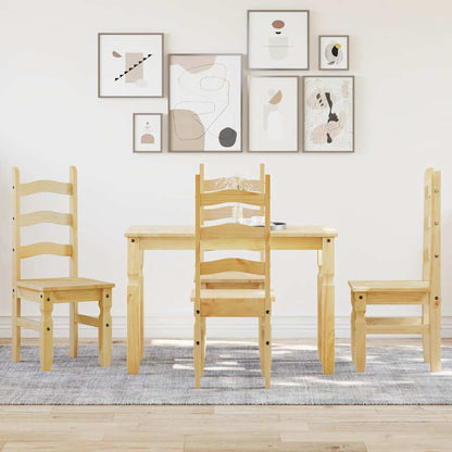 Jídelní Set 5 Kusů "Panama" Borovicový Masiv Přírodní