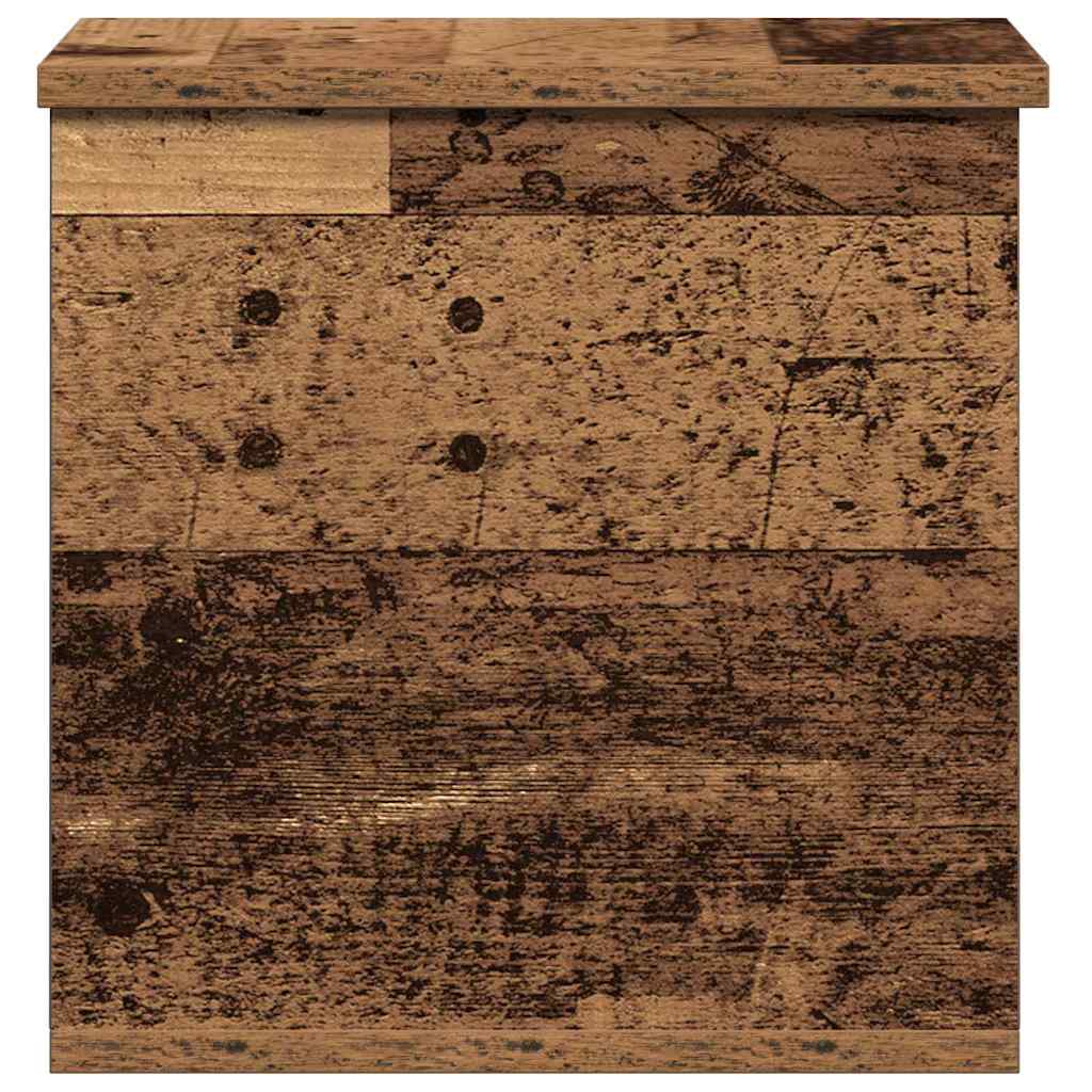 Úložná Krabice Staré Dřevo 30 X 35 X 35 Cm Kompozitní Dřevo
