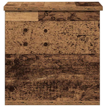 Úložná Krabice Staré Dřevo 30 X 35 X 35 Cm Kompozitní Dřevo