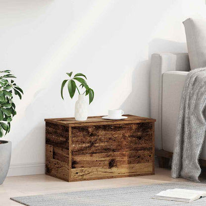 Úložná Krabice Staré Dřevo 60 X 35 X 35 Cm Kompozitní Dřevo