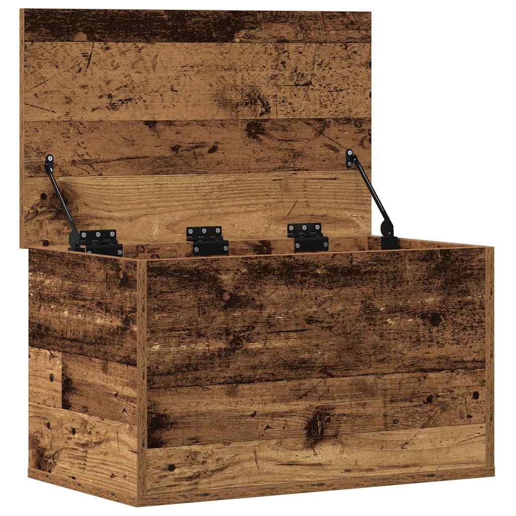 Úložná Krabice Staré Dřevo 60 X 35 X 35 Cm Kompozitní Dřevo