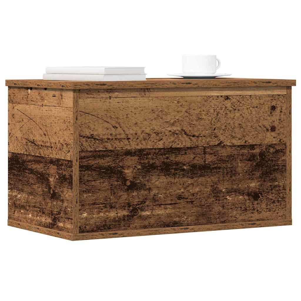 Úložná Krabice Staré Dřevo 60 X 35 X 35 Cm Kompozitní Dřevo