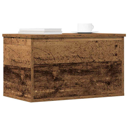 Úložná Krabice Staré Dřevo 60 X 35 X 35 Cm Kompozitní Dřevo