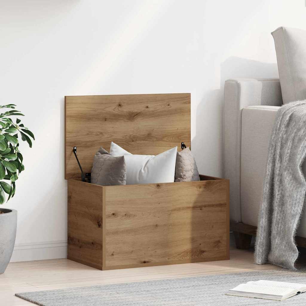Úložná Krabice Artisanový Dub 60 X 35 X 35 Cm Kompozitní Dřevo