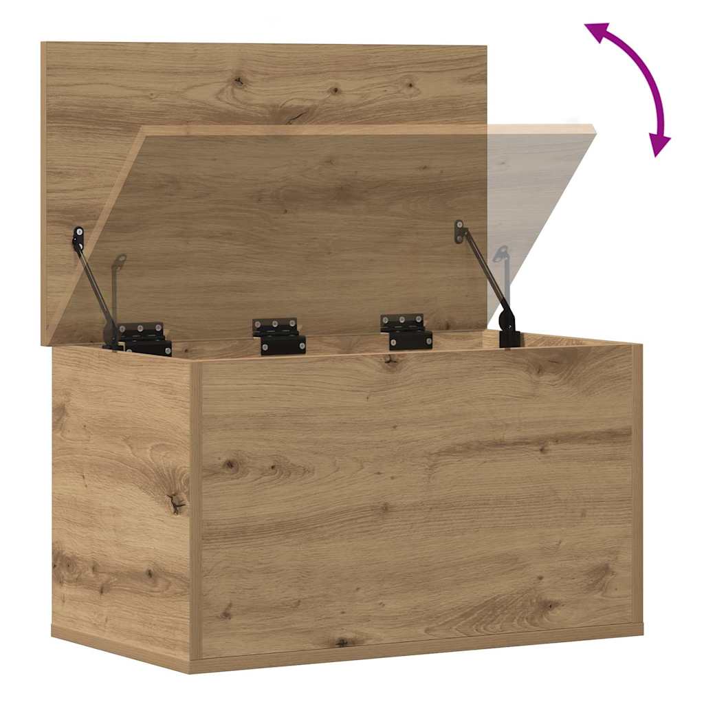 Úložná Krabice Artisanový Dub 60 X 35 X 35 Cm Kompozitní Dřevo