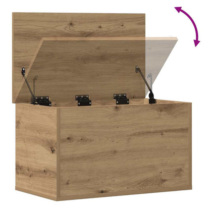 Úložná Krabice Artisanový Dub 60 X 35 X 35 Cm Kompozitní Dřevo