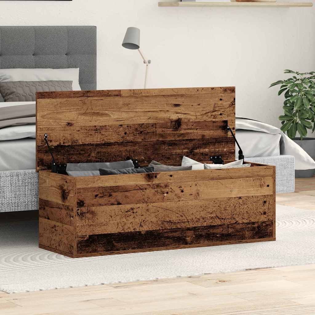 Úložná Krabice Staré Dřevo 102 X 35 X 35 Cm Kompozitní Dřevo