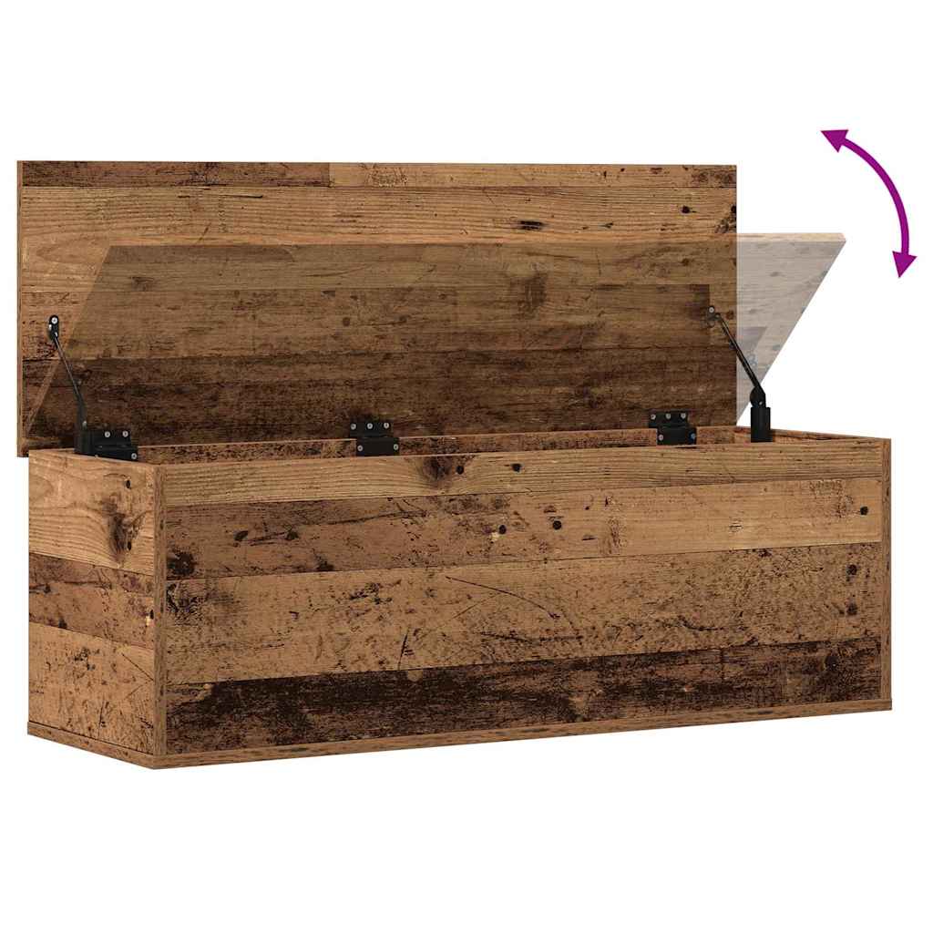 Úložná Krabice Staré Dřevo 102 X 35 X 35 Cm Kompozitní Dřevo
