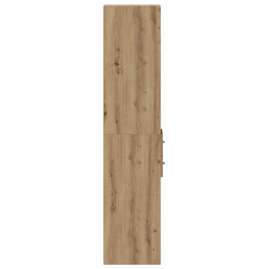 Knihovna Artisanový Dub 30 X 42,4 X 185,2 Cm