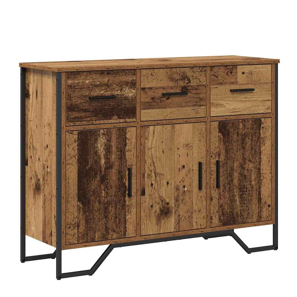 Servírovací Skříň Se Zásuvkou Staré Dřevo 97 X 32,5 X 74,5 Cm