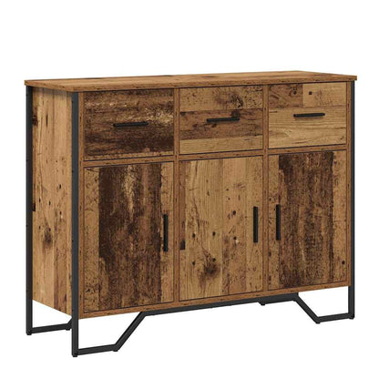 Servírovací Skříň Se Zásuvkou Staré Dřevo 97 X 32,5 X 74,5 Cm