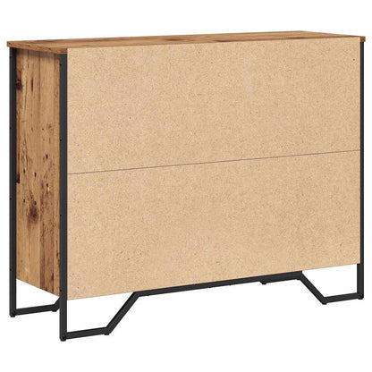 Servírovací Skříň Se Zásuvkou Staré Dřevo 97 X 32,5 X 74,5 Cm