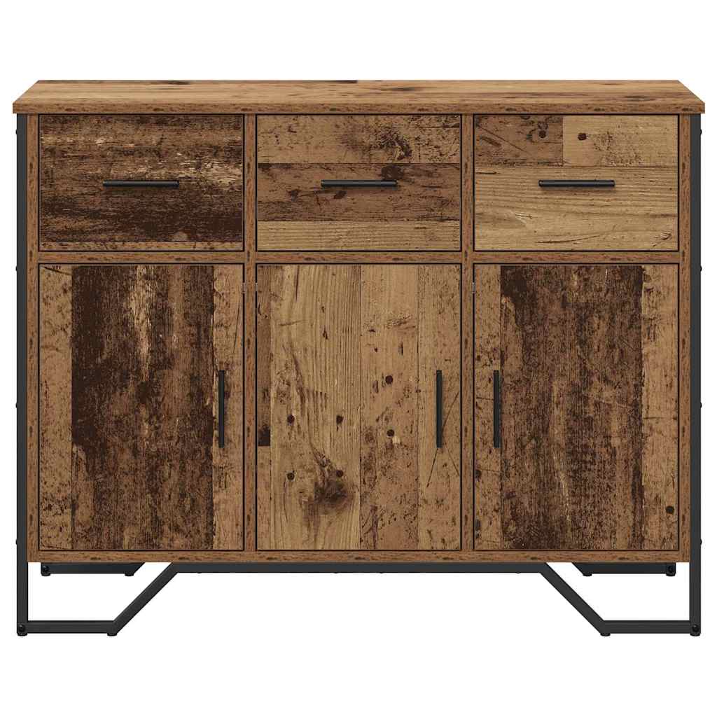 Servírovací Skříň Se Zásuvkou Staré Dřevo 97 X 32,5 X 74,5 Cm