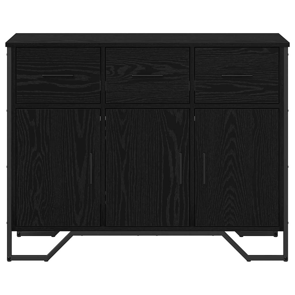 Servírovací Skříň Se Zásuvkou Černý Dub 97 X 32,5 X 74,5 Cm