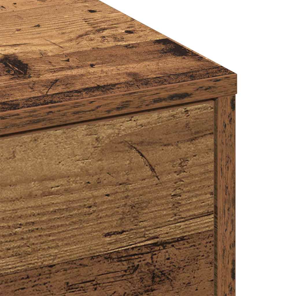 Konferenční Stolek Staré Dřevo 90 X 90 X 28 Cm Kompozitní Dřevo