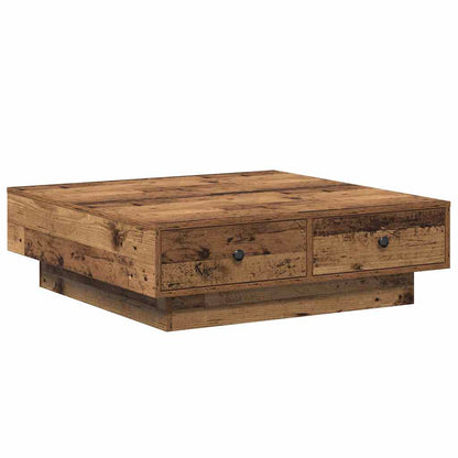 Konferenční Stolek Staré Dřevo 90 X 90 X 28 Cm Kompozitní Dřevo