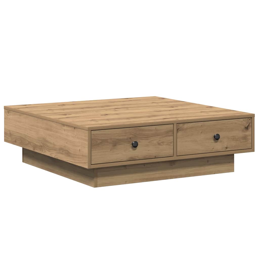 Konferenční Stolek Artisanový Dub 90 X 90 X 28 Cm