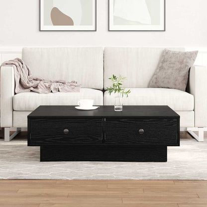 Konferenční Stolek Černý Dub 90 X 90 X 28 Cm Kompozitní Dřevo