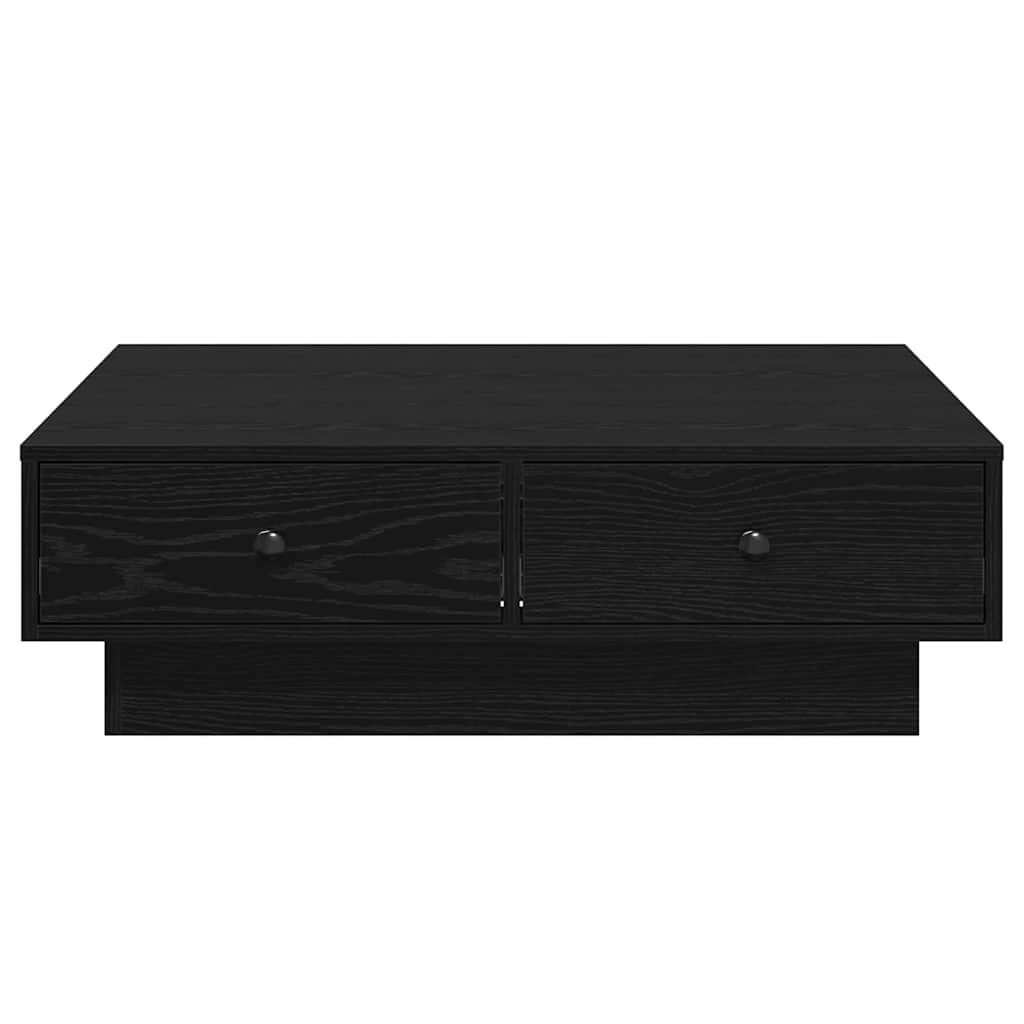 Konferenční Stolek Černý Dub 90 X 90 X 28 Cm Kompozitní Dřevo