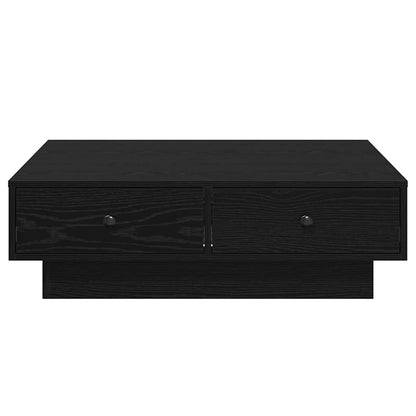 Konferenční Stolek Černý Dub 90 X 90 X 28 Cm Kompozitní Dřevo