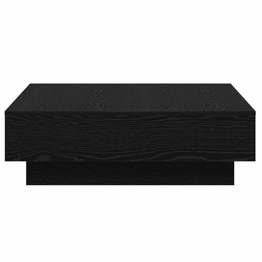 Konferenční Stolek Černý Dub 90 X 90 X 28 Cm Kompozitní Dřevo