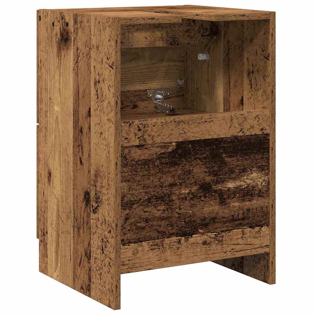Koupelnová Skříň Staré Dřevo 40 X 37 X 59 Cm Kompozitní Dřevo