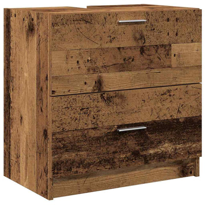 Koupelnová Skříň Staré Dřevo 59 X 37 X 59 Cm Kompozitní Dřevo