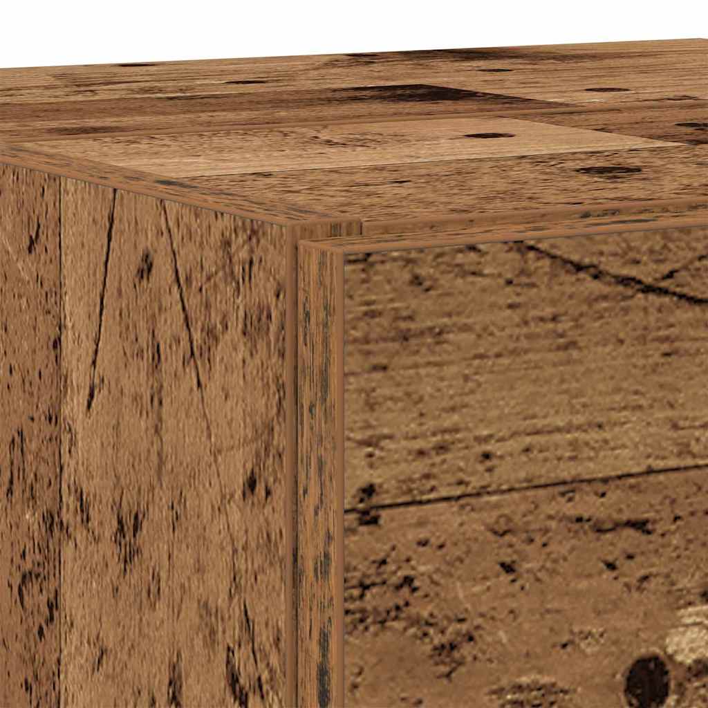 Koupelnová Skříň Staré Dřevo 78 X 37 X 59 Cm Kompozitní Dřevo