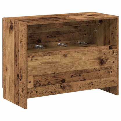 Koupelnová Skříň Staré Dřevo 78 X 37 X 59 Cm Kompozitní Dřevo