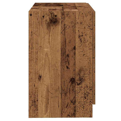 Koupelnová Skříň Staré Dřevo 78 X 37 X 59 Cm Kompozitní Dřevo