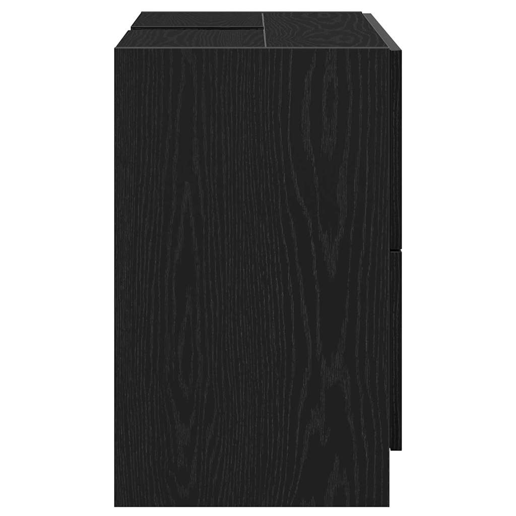 Koupelnová Skříň Černý Dub 78 X 37 X 59 Cm Kompozitní Dřevo
