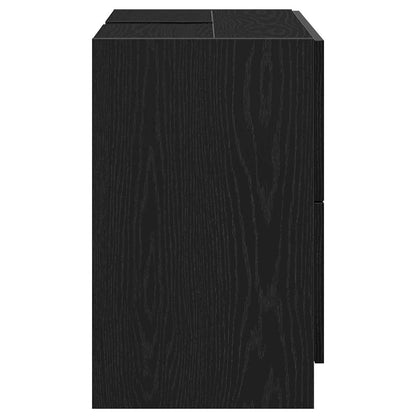 Koupelnová Skříň Černý Dub 78 X 37 X 59 Cm Kompozitní Dřevo