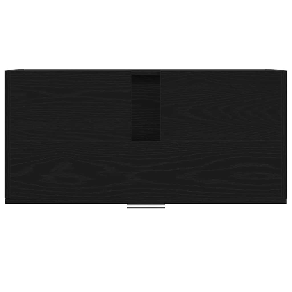 Koupelnová Skříň Černý Dub 78 X 37 X 59 Cm Kompozitní Dřevo