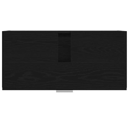 Koupelnová Skříň Černý Dub 78 X 37 X 59 Cm Kompozitní Dřevo