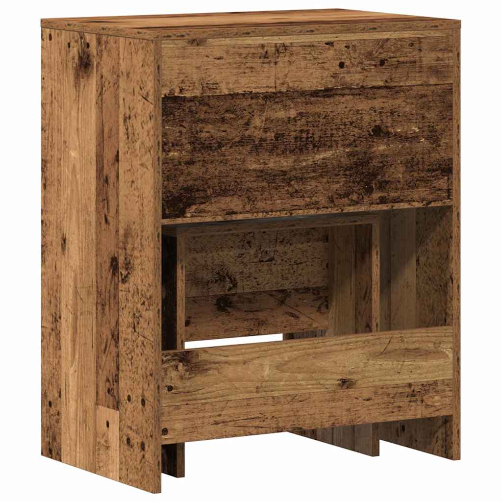 Zrcadlový Stolík 2 Pcs Staré Dřevo 60 X 40 X 75 Cm