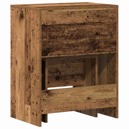 Zrcadlový Stolík 2 Pcs Staré Dřevo 60 X 40 X 75 Cm