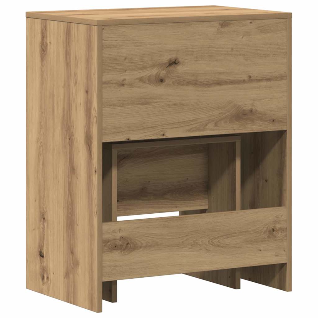 Zrcadlový Stolík 2 Pcs Dub Artisan 60 X 40 X 75 Cm