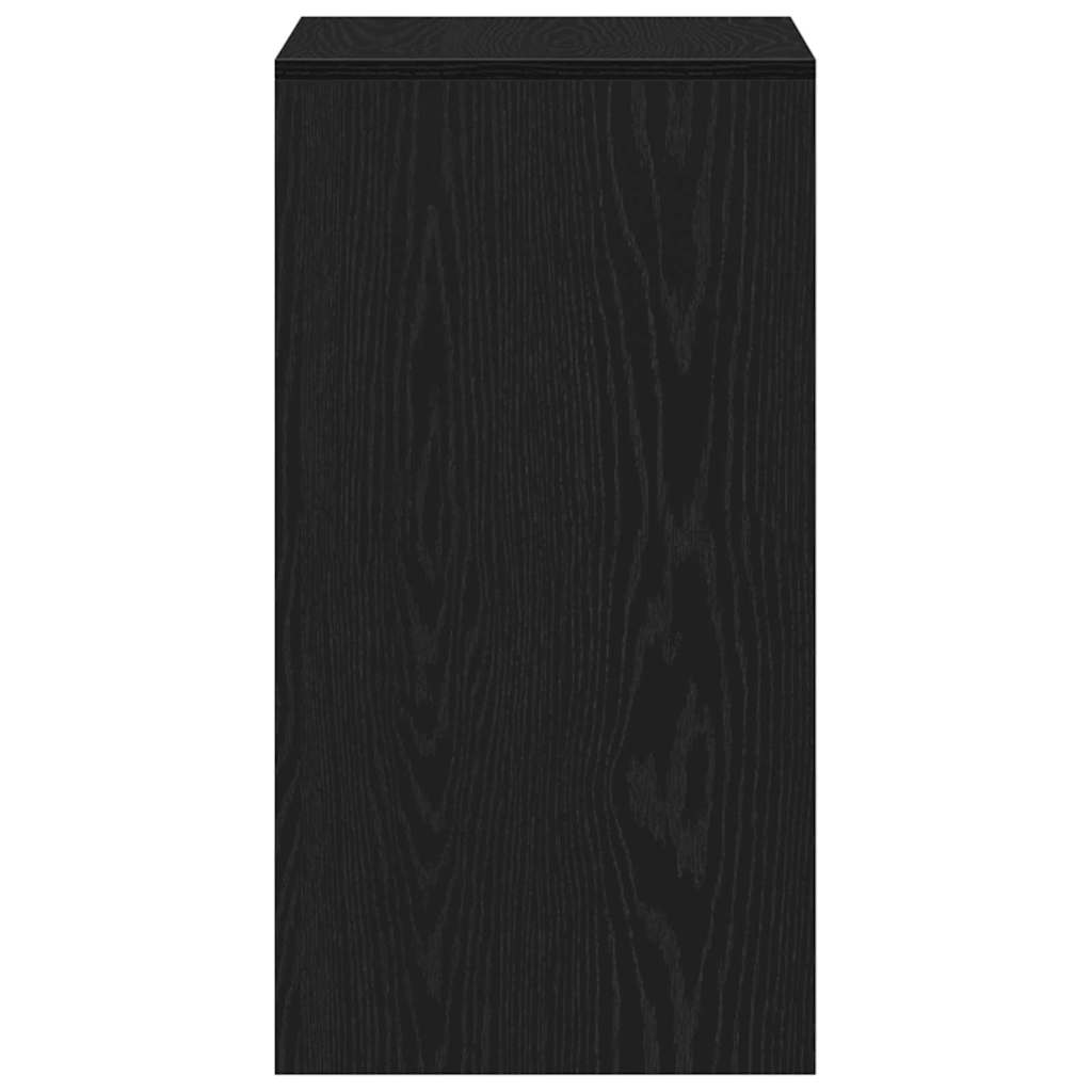 Zrcadlový Stolík 2 Pcs Černý Dub 60 X 40 X 75 Cm