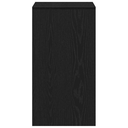 Zrcadlový Stolík 2 Pcs Černý Dub 60 X 40 X 75 Cm