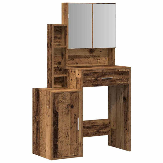 Kosmetický Stůl Staré Dřevo 80 X 35 X 132 Cm Kompozitní Dřevo