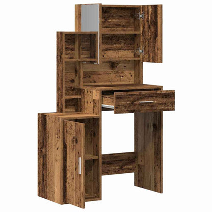 Kosmetický Stůl Staré Dřevo 80 X 35 X 132 Cm Kompozitní Dřevo