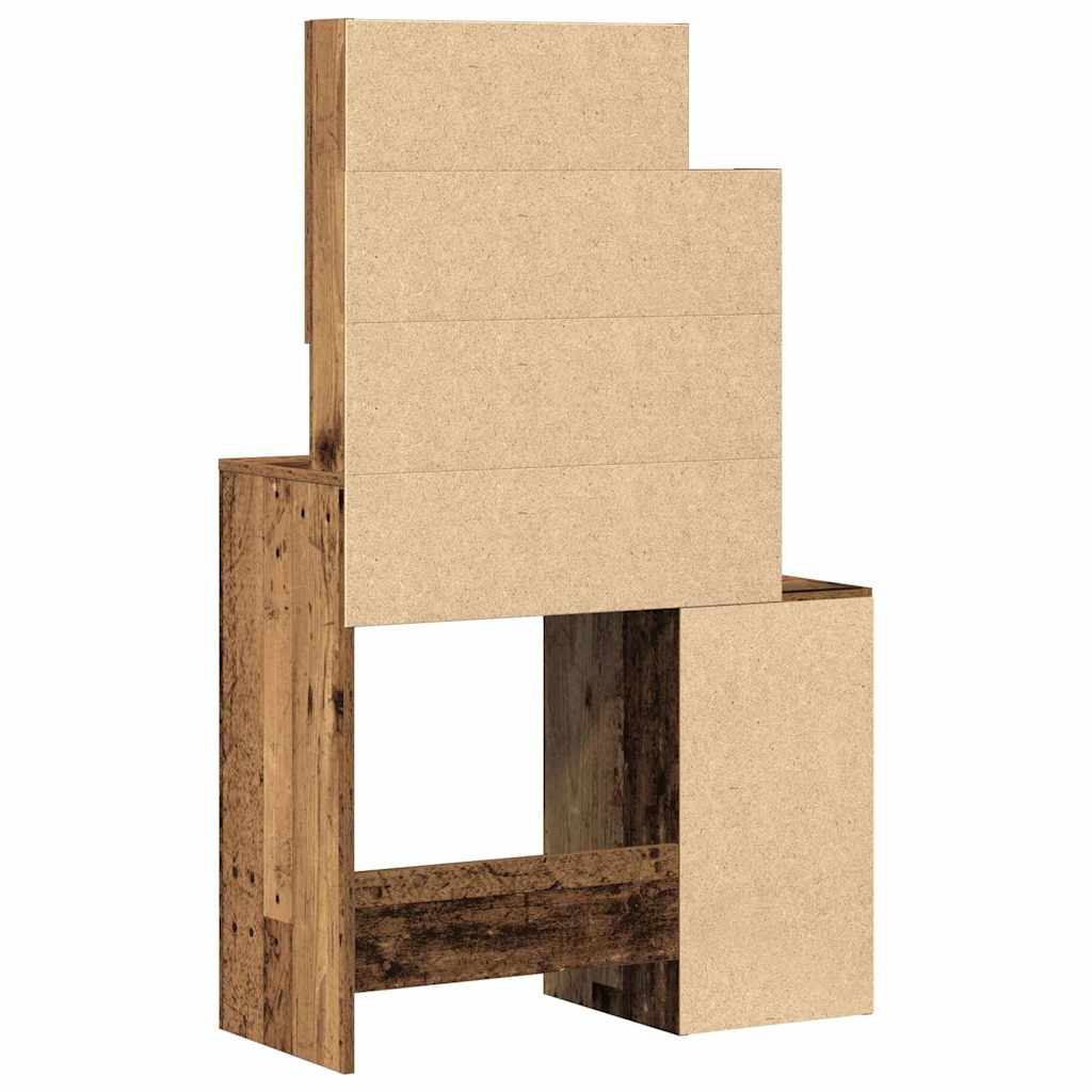 Kosmetický Stůl Staré Dřevo 80 X 35 X 132 Cm Kompozitní Dřevo