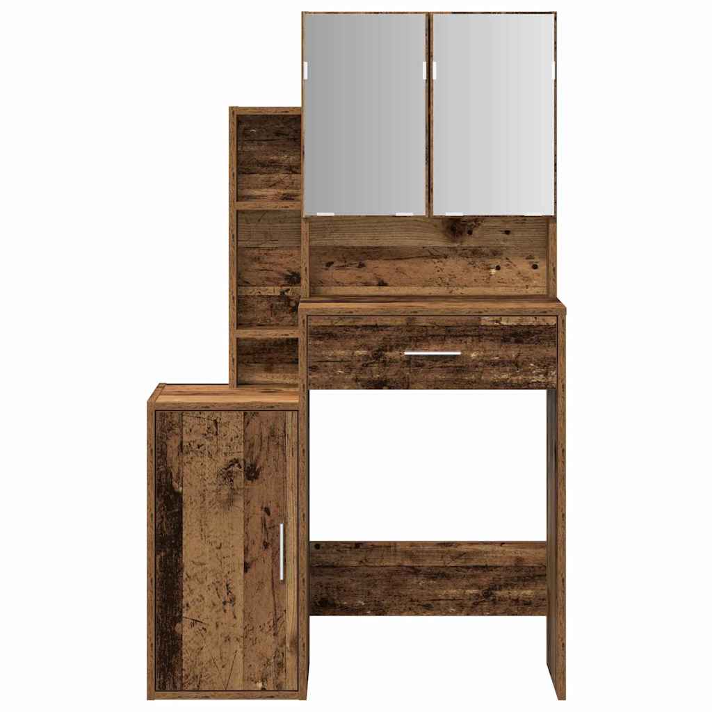 Kosmetický Stůl Staré Dřevo 80 X 35 X 132 Cm Kompozitní Dřevo