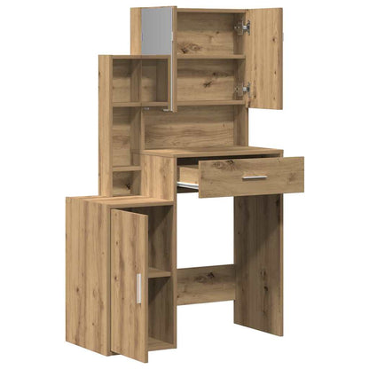 Kosmetický Stůl Artisanový Dub 80 X 35 X 132 Cm