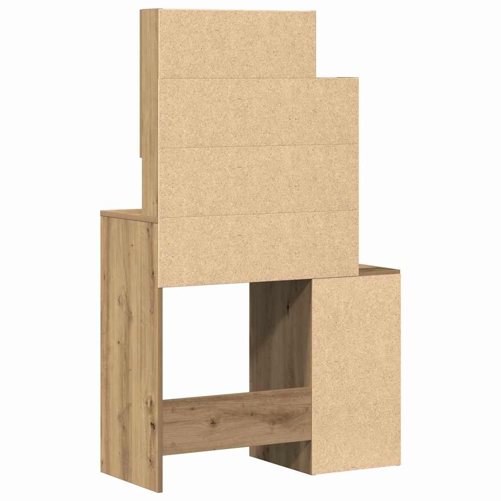 Kosmetický Stůl Artisanový Dub 80 X 35 X 132 Cm