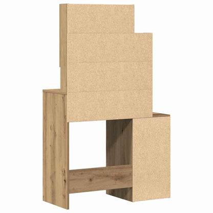 Kosmetický Stůl Artisanový Dub 80 X 35 X 132 Cm