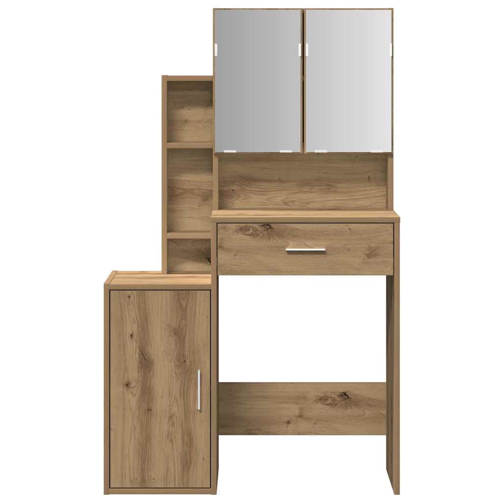 Kosmetický Stůl Artisanový Dub 80 X 35 X 132 Cm
