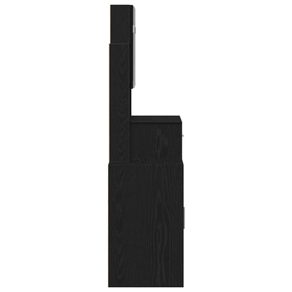 Kosmetický Stůl Černý Dub 80 X 35 X 132 Cm Kompozitní Dřevo