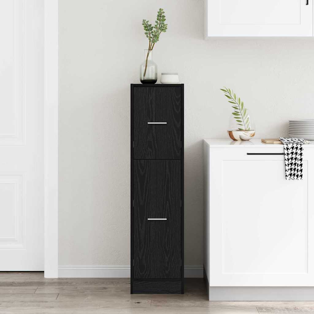 Lékárenská Skříňka Černý Dub 30 X 41 X 118 Cm Kompozitní Dřevo